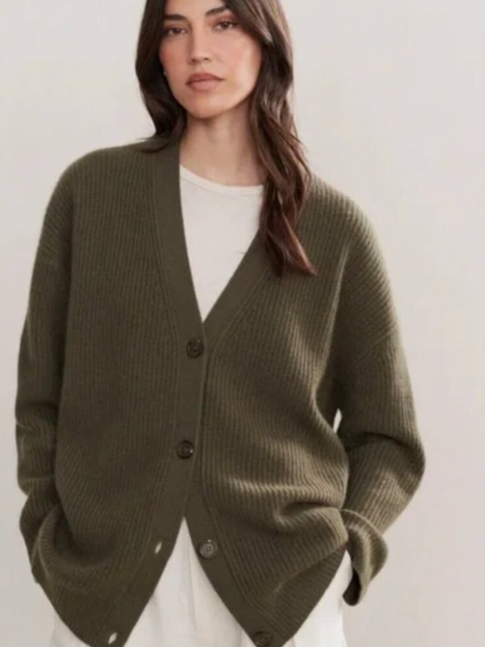 🫒 Jenni Kayne, Cashmere Cocoon Cardigan sweater, Olive, Size: XXS 🫒